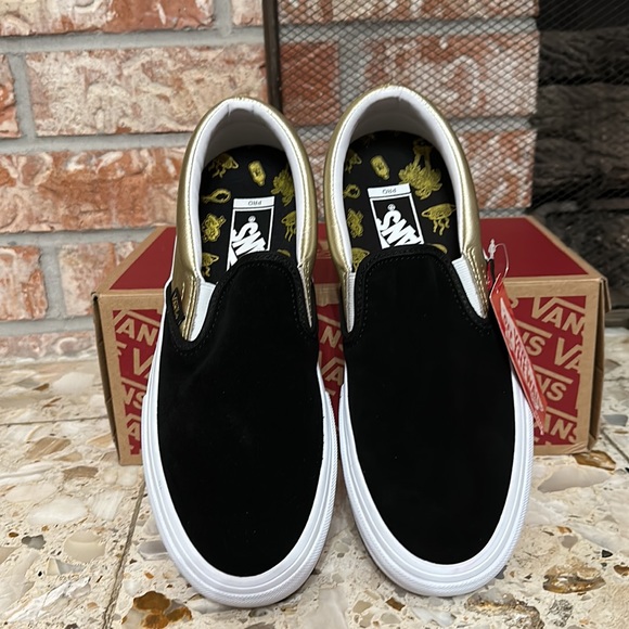 Vans Slip on Pro Shake Junt Black Gold - Picture 3 of 11